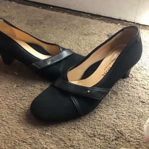 Black short high heels